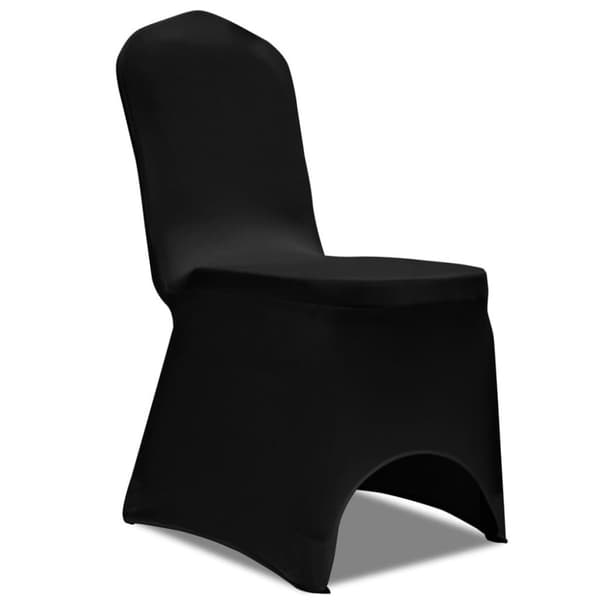 vidaXL Stoltrekk elastisk svart 18 stk