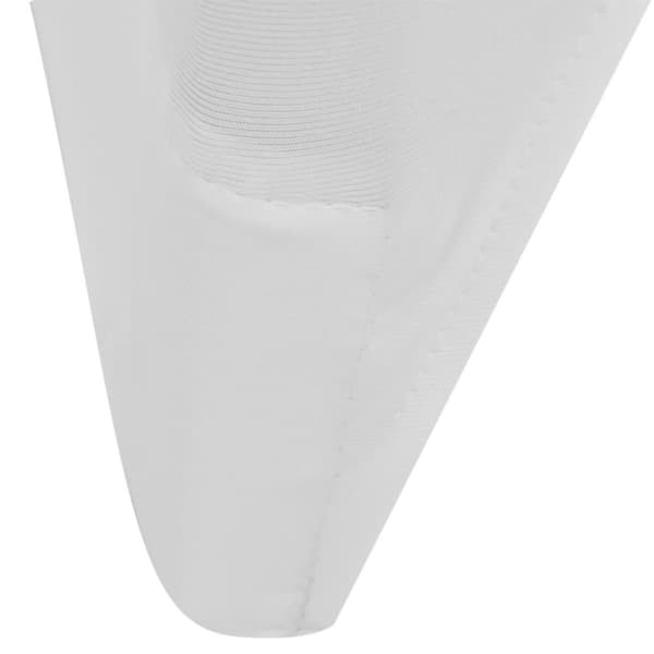 vidaXL Tuolinpäällinen venyvä valkoinen 30 kpl