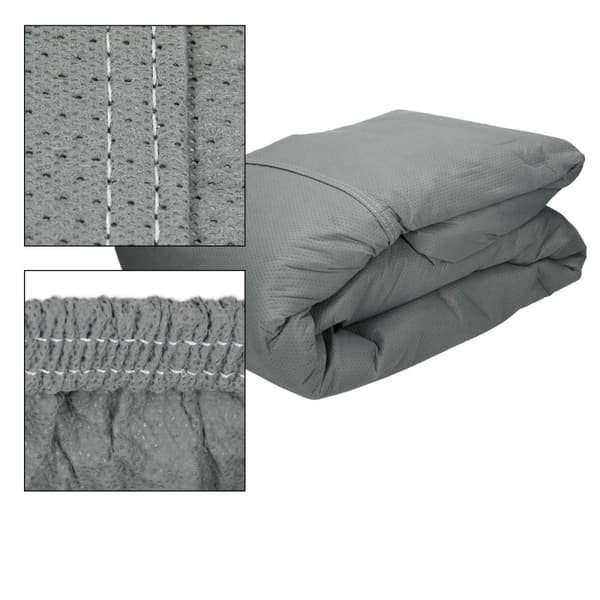 ECD Germany skyddskåpa för husvagnar storlek L 580 x 225 x 220 cm - andas - vattentät - dammtät UV-skydd - skyddande presenning skyddskåpa