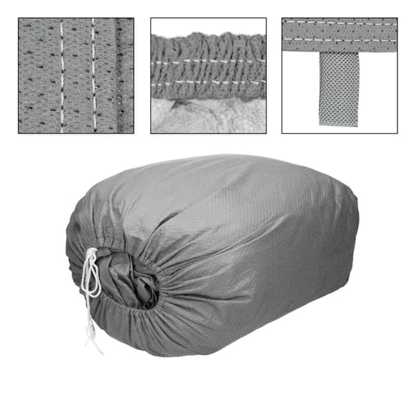 ECD Germany full garage storlek L 482 x 178 x 119 cm - 4 lager - andas - vattentät - dammtät med UV-skydd - bilskydd full garage bil garage presenning