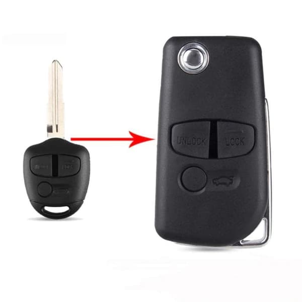 2/3 knapper Remote Key Shell til Mitsubishi