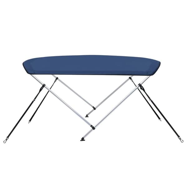 vidaXL 2-kaarinen bimini-kate laivastonsininen180x150x110 cm