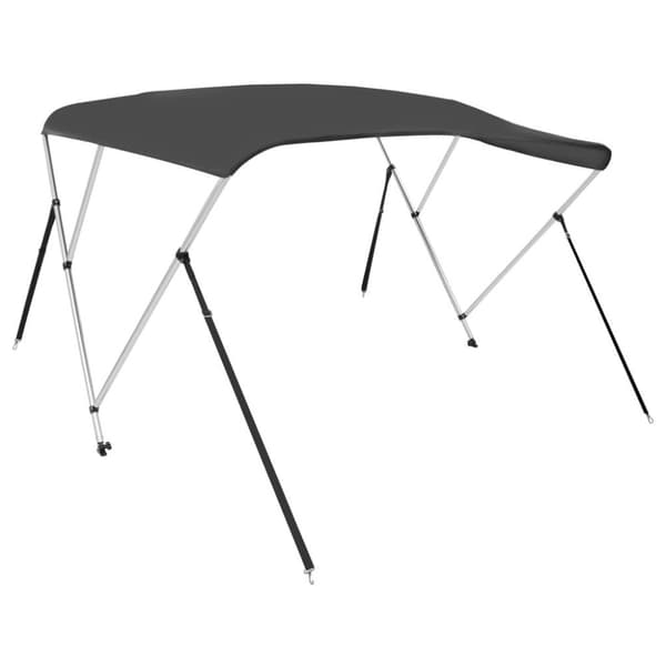 vidaXL biminitop med 3 buer 183x196x137 cm antracitgrå