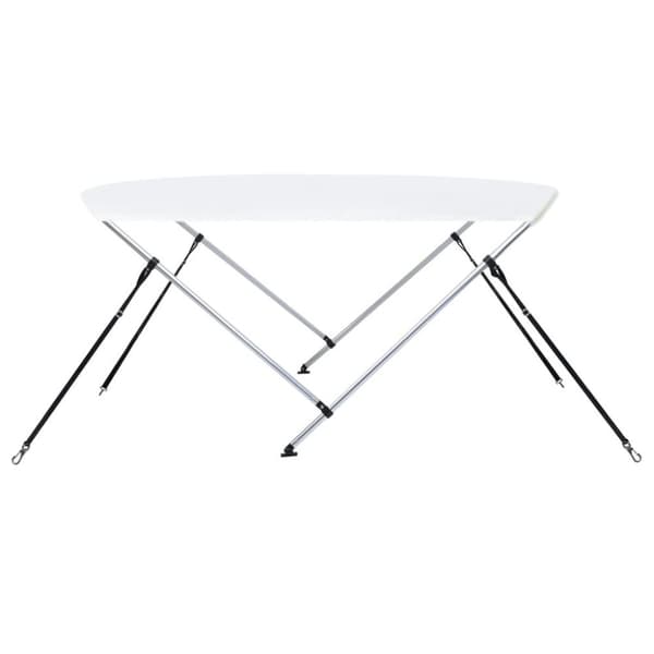 vidaXL 2-kaarinen bimini-kate valkoinen 180x130x110 cm