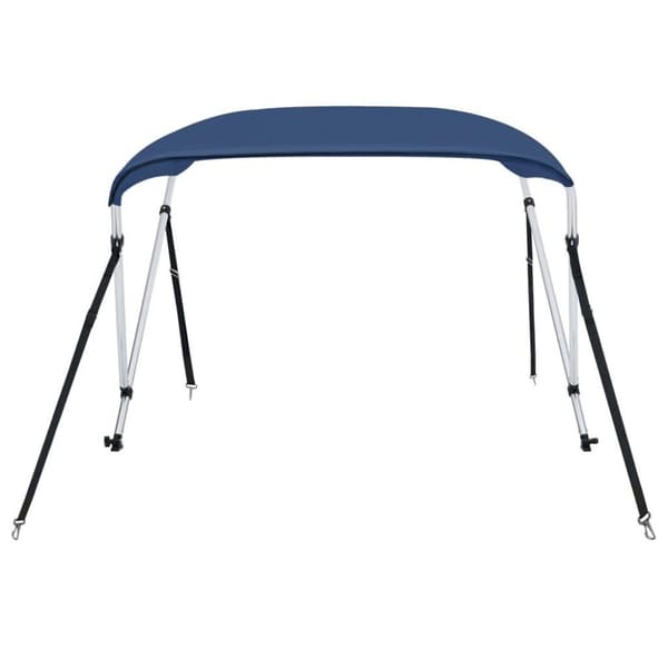 vidaXL biminitop med 2 buer 150x120x110 cm marineblå
