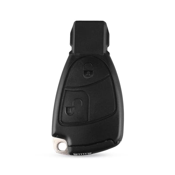 2 -knappen Remote Key Shell Battery Holder för Mercedes Benz