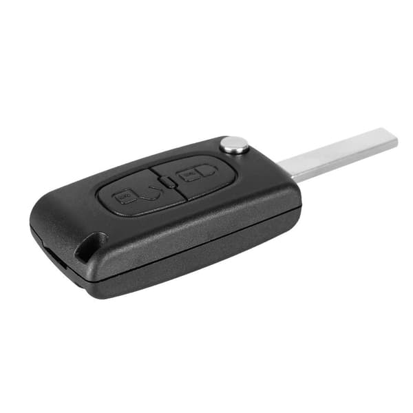 2 knapper fjernkontroll CE0536 433MHz ID46 chip VA2 for Peugeot