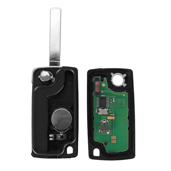 2 knapper fjernkontroll CE0536 433MHz ID46 chip VA2 for Peugeot