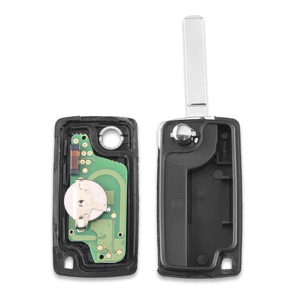 2 knapper fjernkontroll CE0523 433MHz ID46 chip VA2 for Peugeot