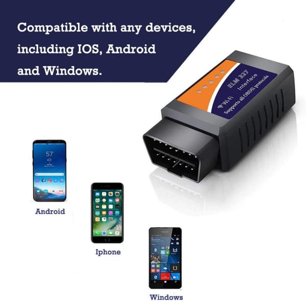 OBD2 WIFI ELM327 Felkodsläsare För Bilar