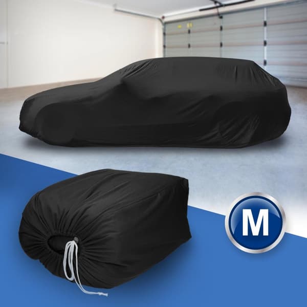 Fuld garage indendørs bilovertræk åndbar 431 x165 x119cm sort