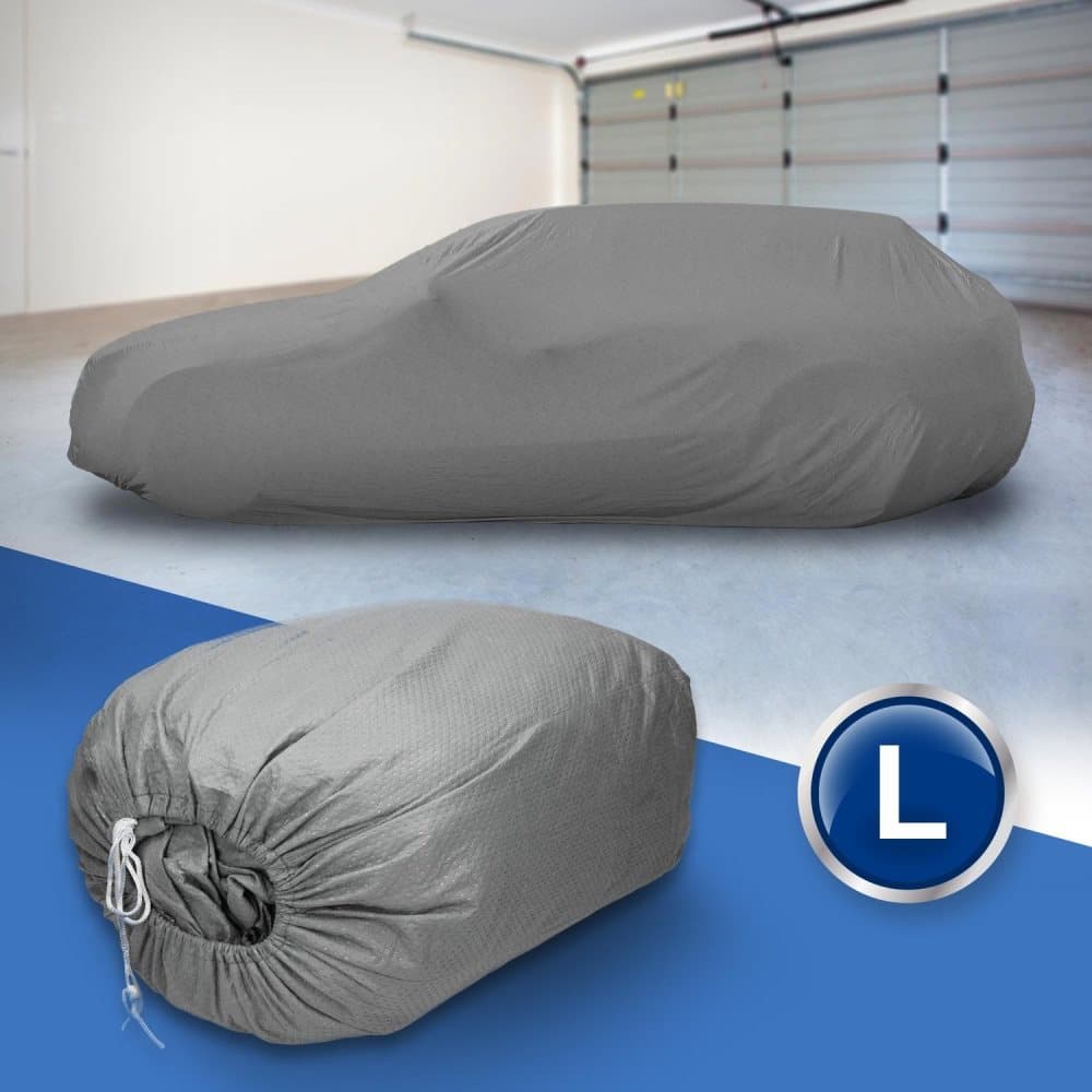 Full Garage Car Cover Skyddande skyddande skydd 3 lager andningsbar Storlek L