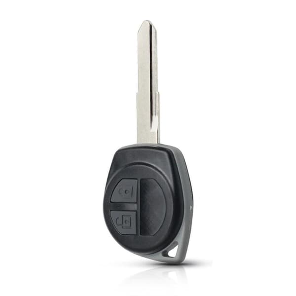 2 painiketta Auton avaimen vaihto -kuori HU133R -terä for Suzuki Musta HU133R Blade