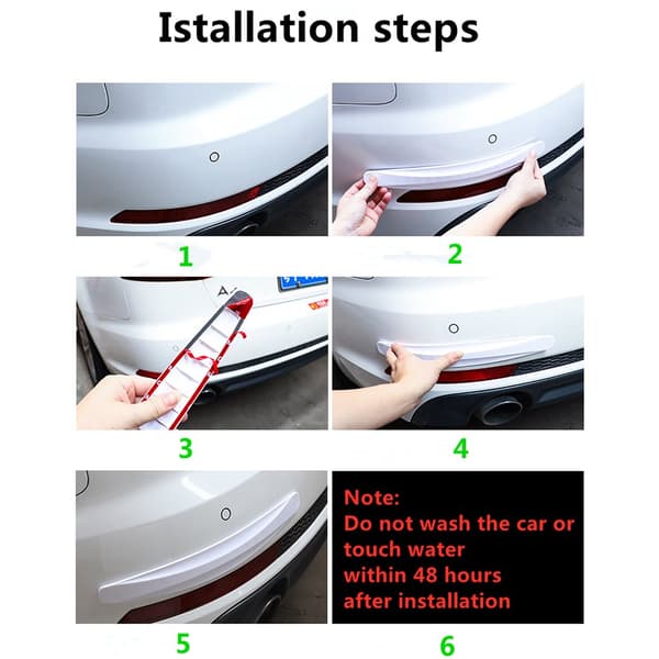 Skyddande PVC Bumper Skydd (2-Pack) Bil Skydd