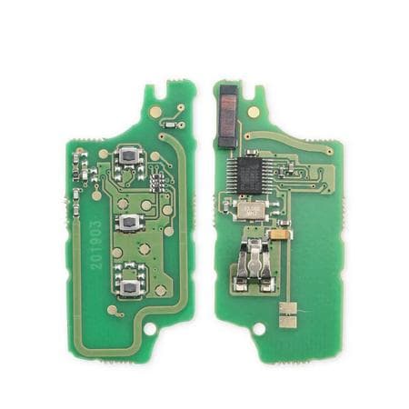 3-knapps nøkkel CE0523 433MHz ID46 chip VA2 for Peugeot