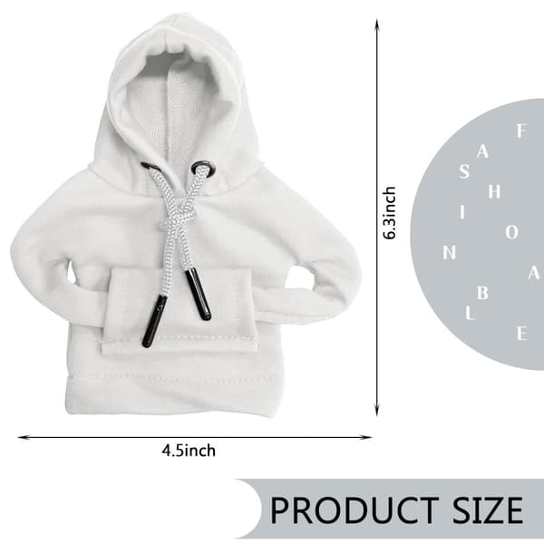 Bil Hoodie Skydd Design Dekoration Växelspak - Vit
