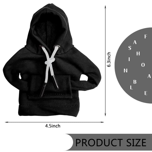 Bil Hoodie Skydd Design Dekoration Växelspak - Svart