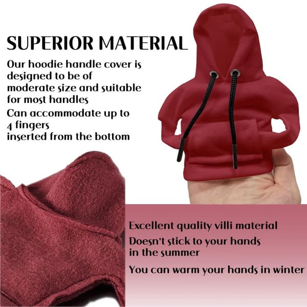 Bil Hoodie Skydd Design Dekoration Växelspak - Röd