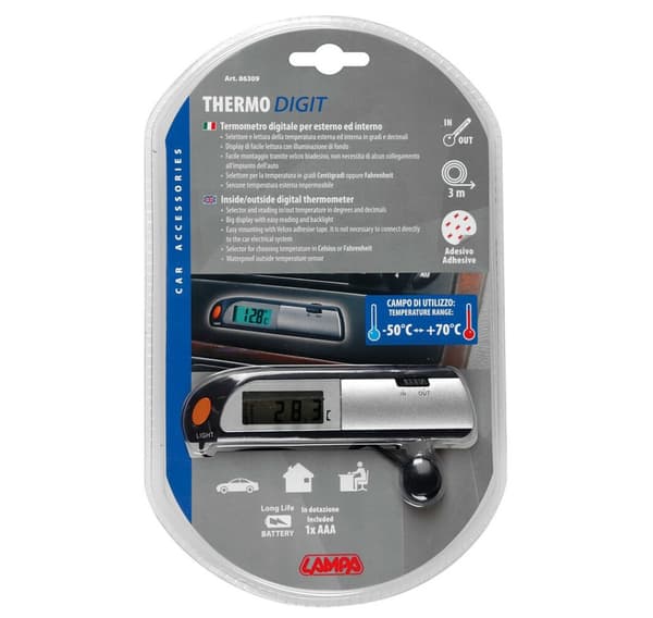 Digitalt pinnetermometer 12V