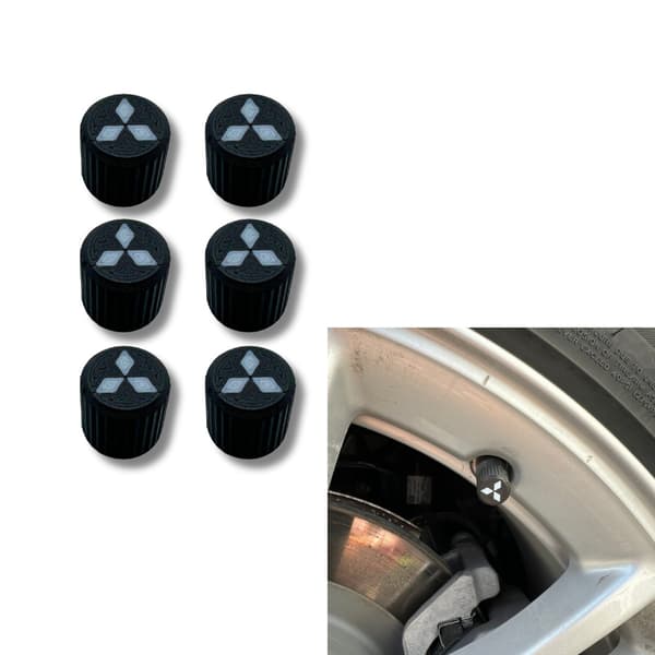 6x auton renkaiden venttiilikorkit Rengasvanteen varren suojukset Mitsubishi