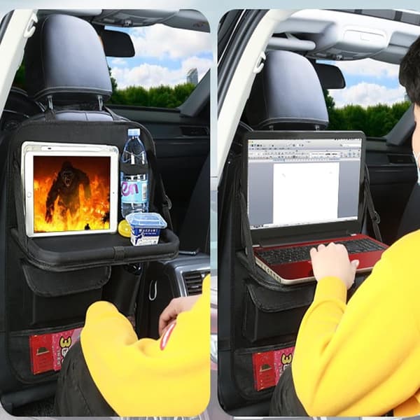 Lollanda Car Organizer, Auton istuimen järjestäjä Suuri selkänojan suoja Car Kids Monitoiminen vedenpitävä takaistuimen säilytystila