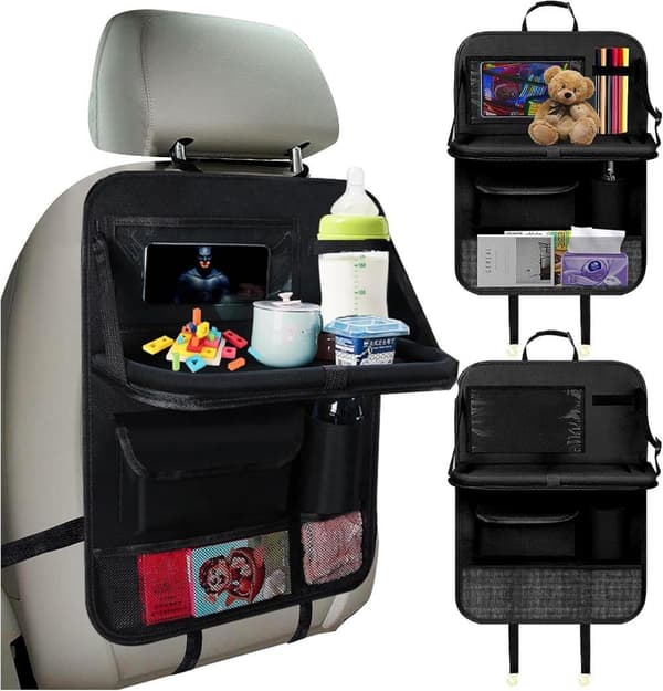 Lollanda Car Organizer, Auton istuimen järjestäjä Suuri selkänojan suoja Car Kids Monitoiminen vedenpitävä takaistuimen säilytystila