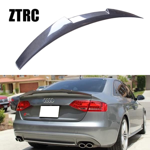Spoiler, designad för AUDI A4 B8 Sedan, 121 cm längd,Kolfiber