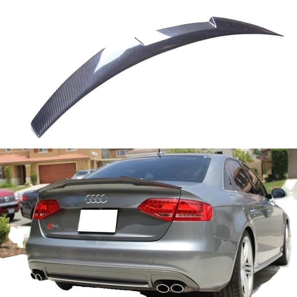 Spoiler, designad för AUDI A4 B8 Sedan, 121 cm längd,Kolfiber