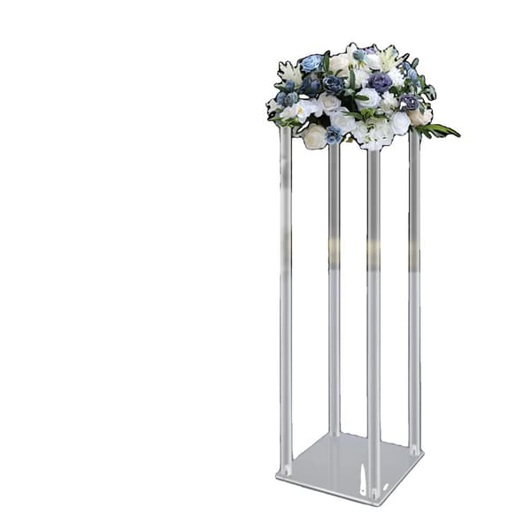 Acryl Blomsterdisplay Stativ, 10 Stk Sæt, Robust og Letvægts, Moderne Geometrisk Design