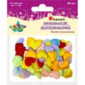 Miniatyrbillede 1 af 2: Materiale applikationer hjerter 17x20mm blanding af farver 80 stk.