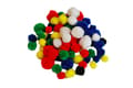 Miniatyrbillede 2 af 2: Akryl pomponer blanding af farver 78 stk Shan SP21
