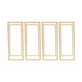 Miniatyrbild 1 av 2: Bröllopsblomsterställset, 4-delat design, Guld färg,Guld
