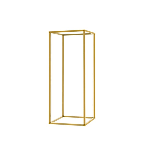 Metalliset kukkatelineet, elegantti kultainen viimeistely, monipuoliset koristevaihtoehdot, helppo kokoaminen
