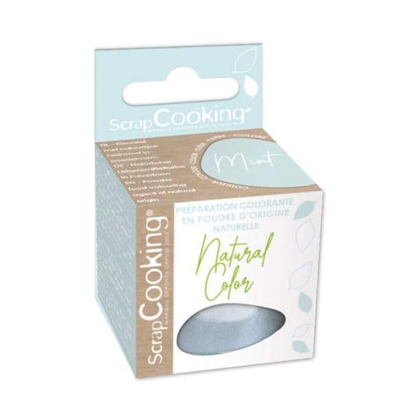 Livsmedelsfärg i pulverform - SCRAPCOOKING - Mynta - 10 g