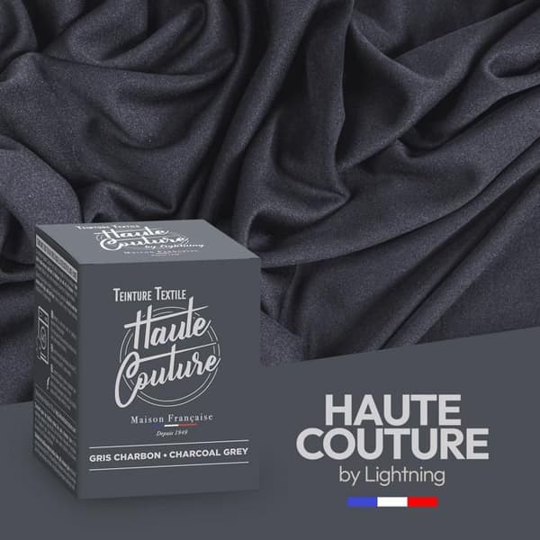 Kolgrå haute couture textilfärg 350g