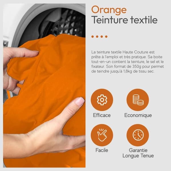 Haute couture textilfärg orange 350g