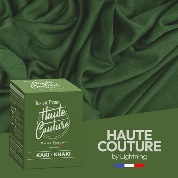 Khaki haute couture tygfärg 350g