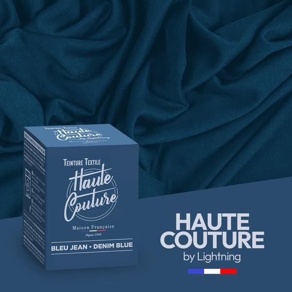Haute couture textilfärg denimblå 350g
