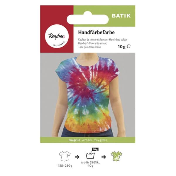 Batik - handfärg, majgrön, 10g