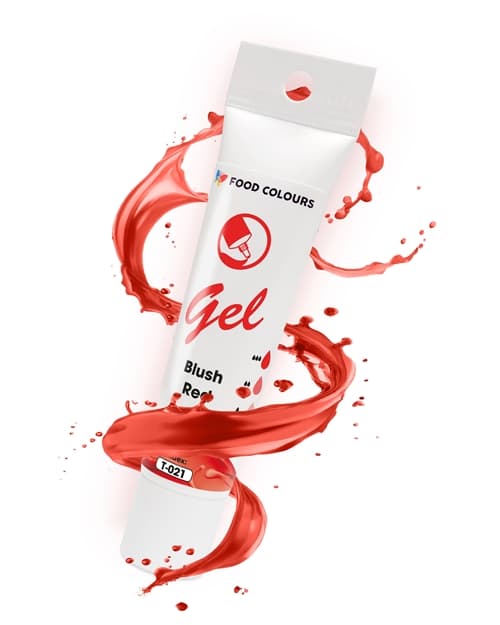Gelkaramellfärg RÖD PASTELL 30g Livsmedelsfärger