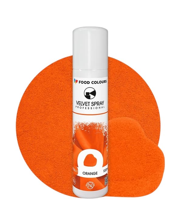 Mockaspray ORANGE Livsmedelsfärger Sammet 100 ml Orange