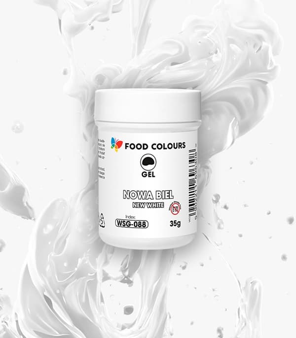 Gelfarve hvid 35g