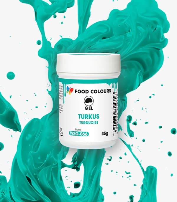 Gel frugtfarve TURKIS 35g