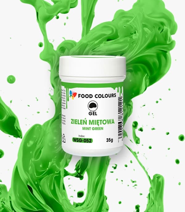 Gelkaramellfärg Mintgrön 35g