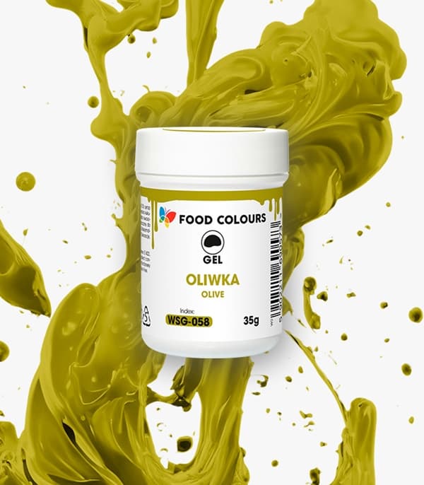Olivgrön gelkaramellfärg 35g