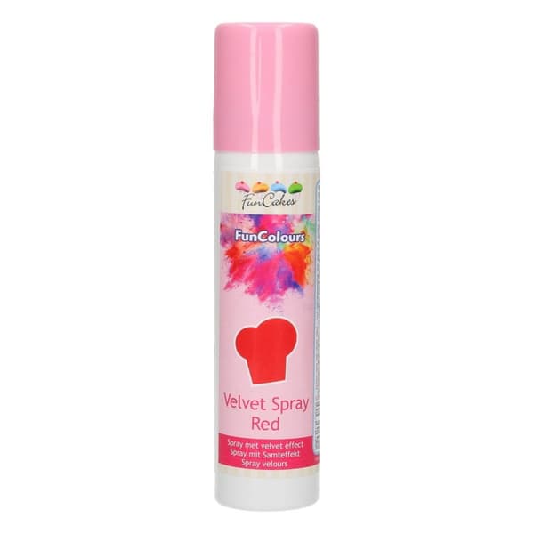 VELVET Ruskindsspray 100ml RØD FunCakes