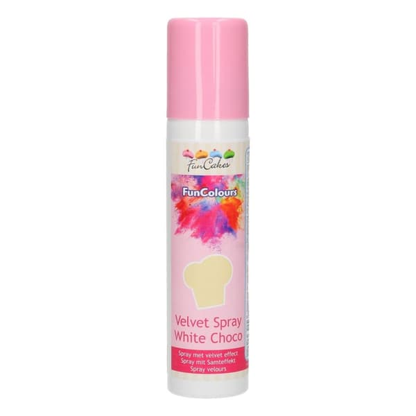 VELVET ruskindsspray 100ml HVID CHOKOLADE FunCakes