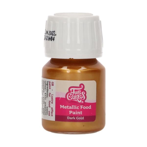 Metallisk karamellfärg MÖRK GULD 30ml
