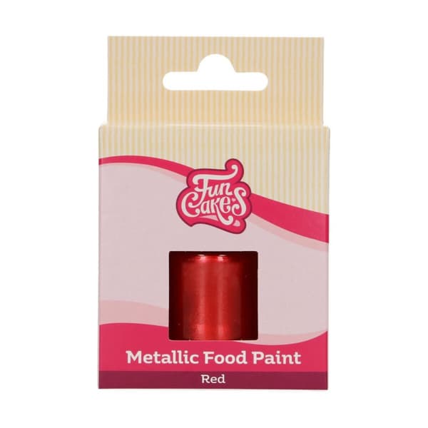 Metallisk karamellfärg RÖD 30ml