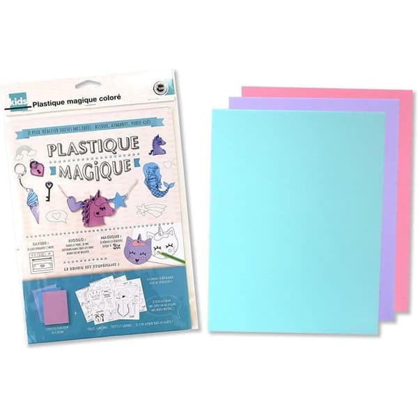 Färgglada magiska plastpastelltema (3 ark + 30 teckningar) kreativa modellering gör-det-själv-tillverkning